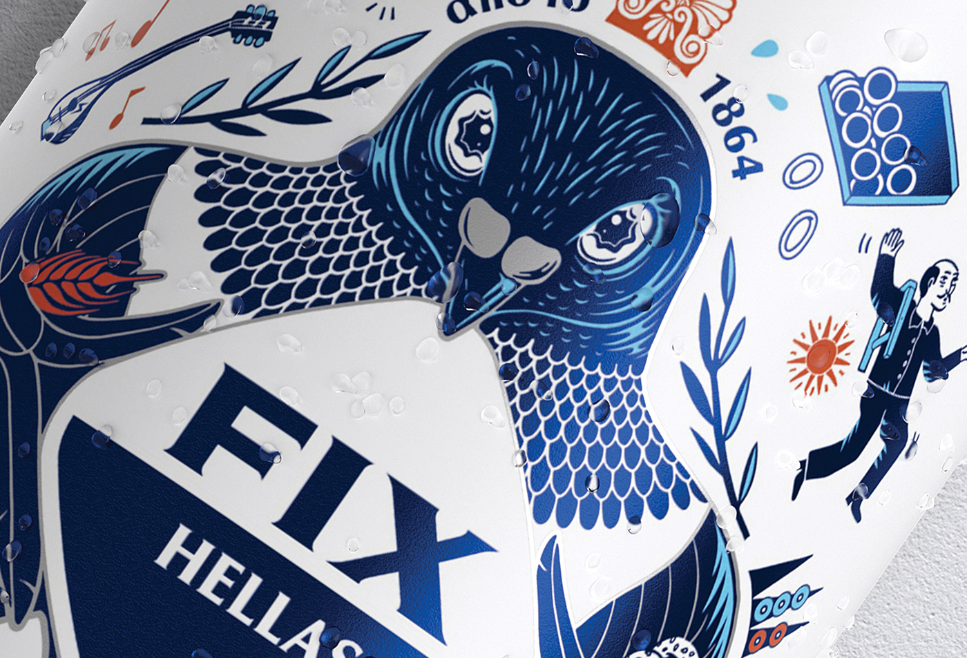 國際包裝設(shè)計(jì)分享：希臘啤酒包裝設(shè)計(jì) FIX HELLAS，充滿地域特色